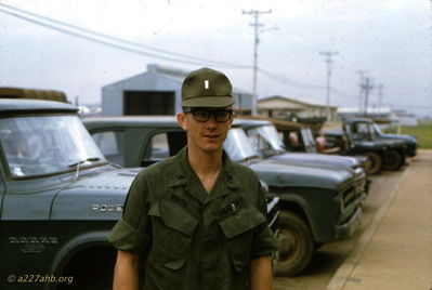 A friend from College
Wayne Trucke Photo

 Lt. David White. A friend from College (University of Oregon). Met him at his assignment in Texas prior to flight school in 1968 
